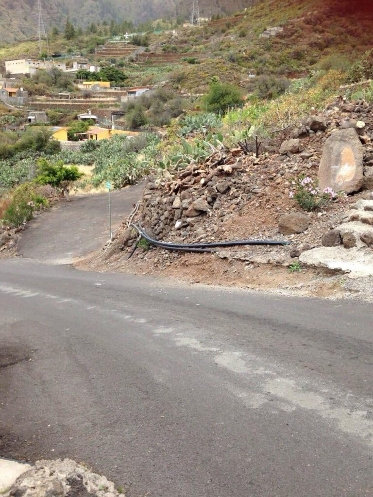 Otra visión del estado de la ladera.